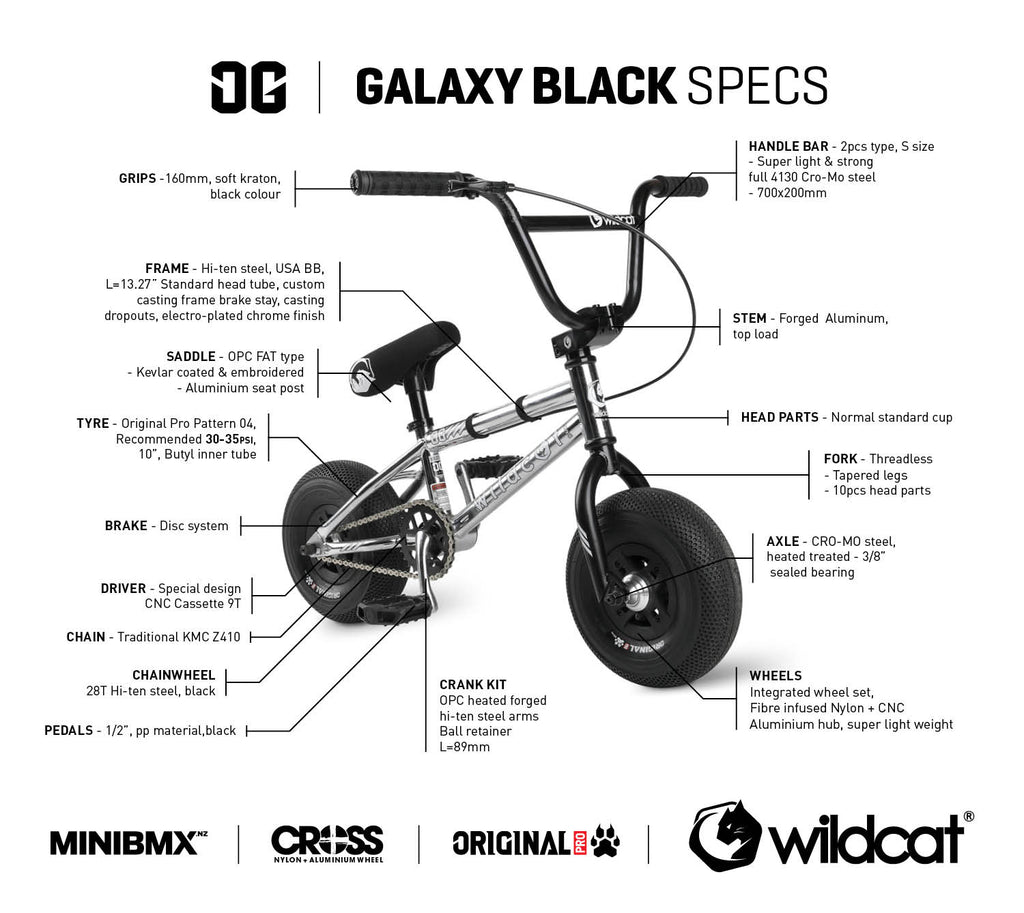 WILDCAT MiniBMX OG - Galaxy Black