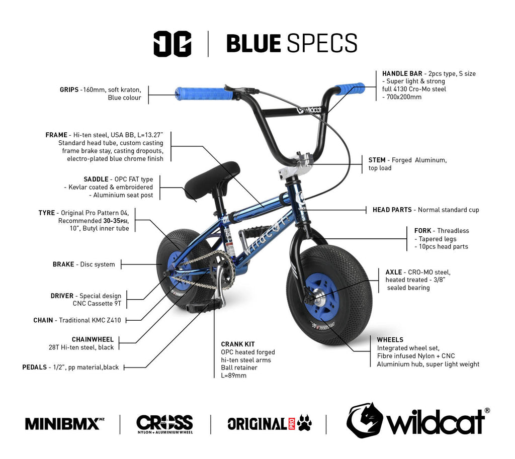 WILDCAT MiniBMX OG - Blue