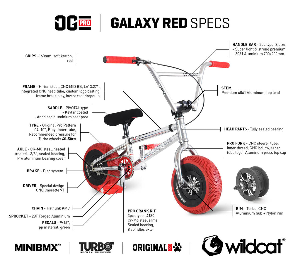 WILDCAT MiniBMX OG-PRO Galaxy Red